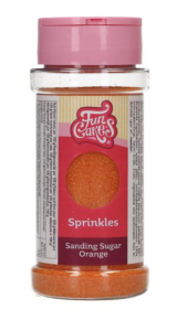 F53325  FunCakes Sugar Crystals ORANGE 80 g