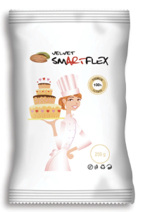 SMF022  SMARTFLEX FONDANT WHITE ALMOND VELVET 250G 