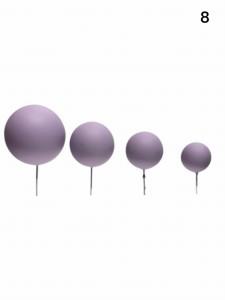 LILAC MAT Kulki na piku/na druciku dekoracyjne
