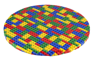 Podkład pod tort okrągły LEGO średnica 30cm 