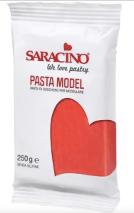 Masa cukrowa Saracino CZERWONA 250g
