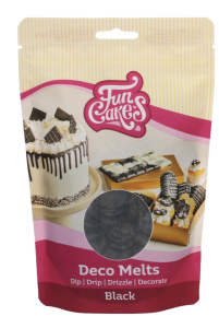 F25150 FUNCAKES DECO MELTS -BLACK- 250G