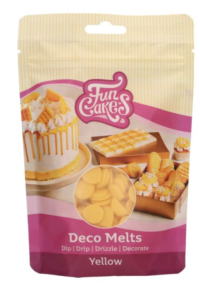 F25115 FUNCAKES DECO MELTS -Yellow- 250G 