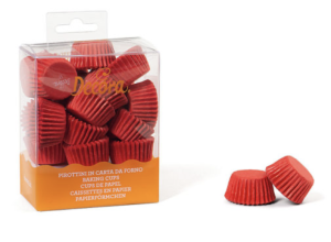Papilotki mini CZERWONE bonbon