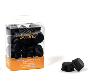 Papilotki mini CZARNE bonbon